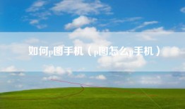 如何p图手机（p图怎么p手机）