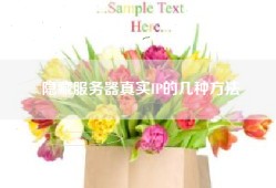 隐藏服务器真实IP的几种方法
