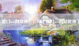 厦门seo网络推广公司【厦门seo网站管理】
