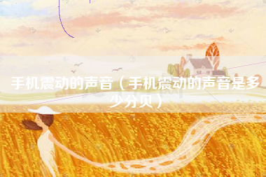 手机震动的声音（手机震动的声音是多少分贝）