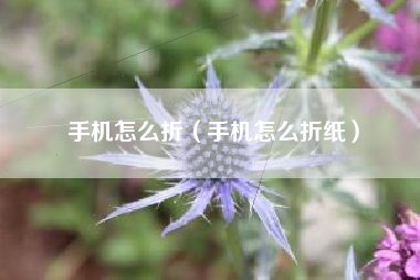 手机怎么折（手机怎么折纸）