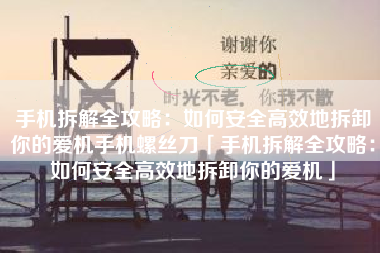 手机拆解全攻略：如何安全高效地拆卸你的爱机手机螺丝刀「手机拆解全攻略：如何安全高效地拆卸你的爱机」